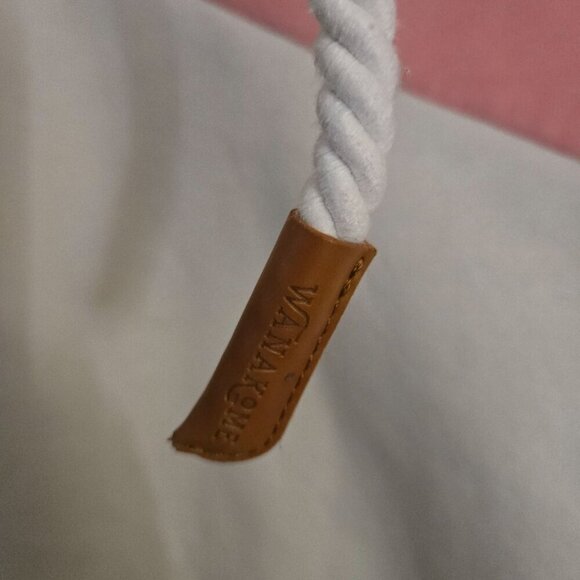 Wanakome Selene Color Block Hoodie Pink Cream Tan Size M - Picture 7 of 11